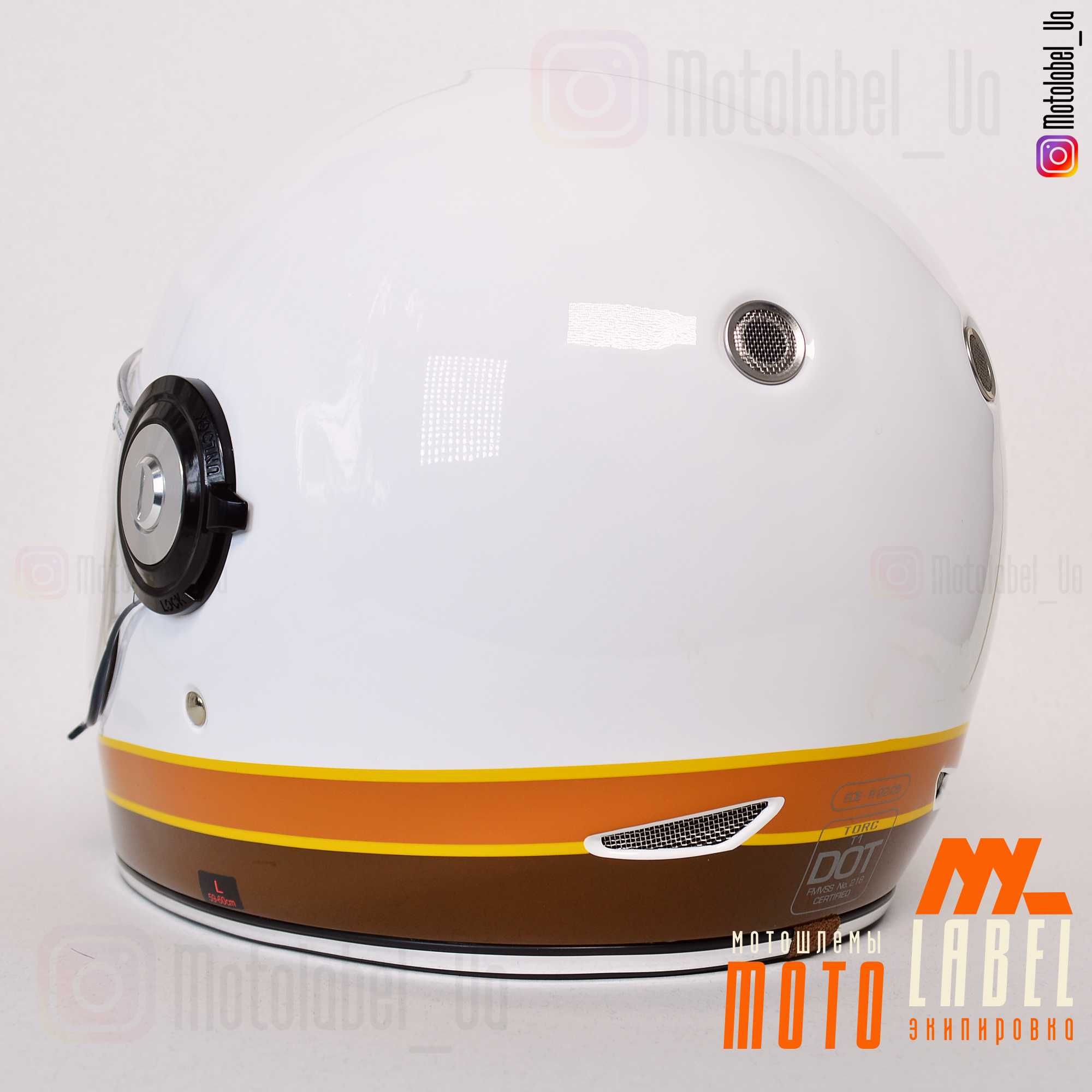 Мотошлем интеграл TORC T-1 Retro  Newport Ретро мото шлем