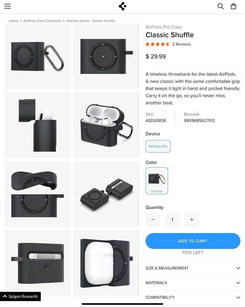Чохол для Apple AirPods Pro 2 Spigen iPod Shuffle
