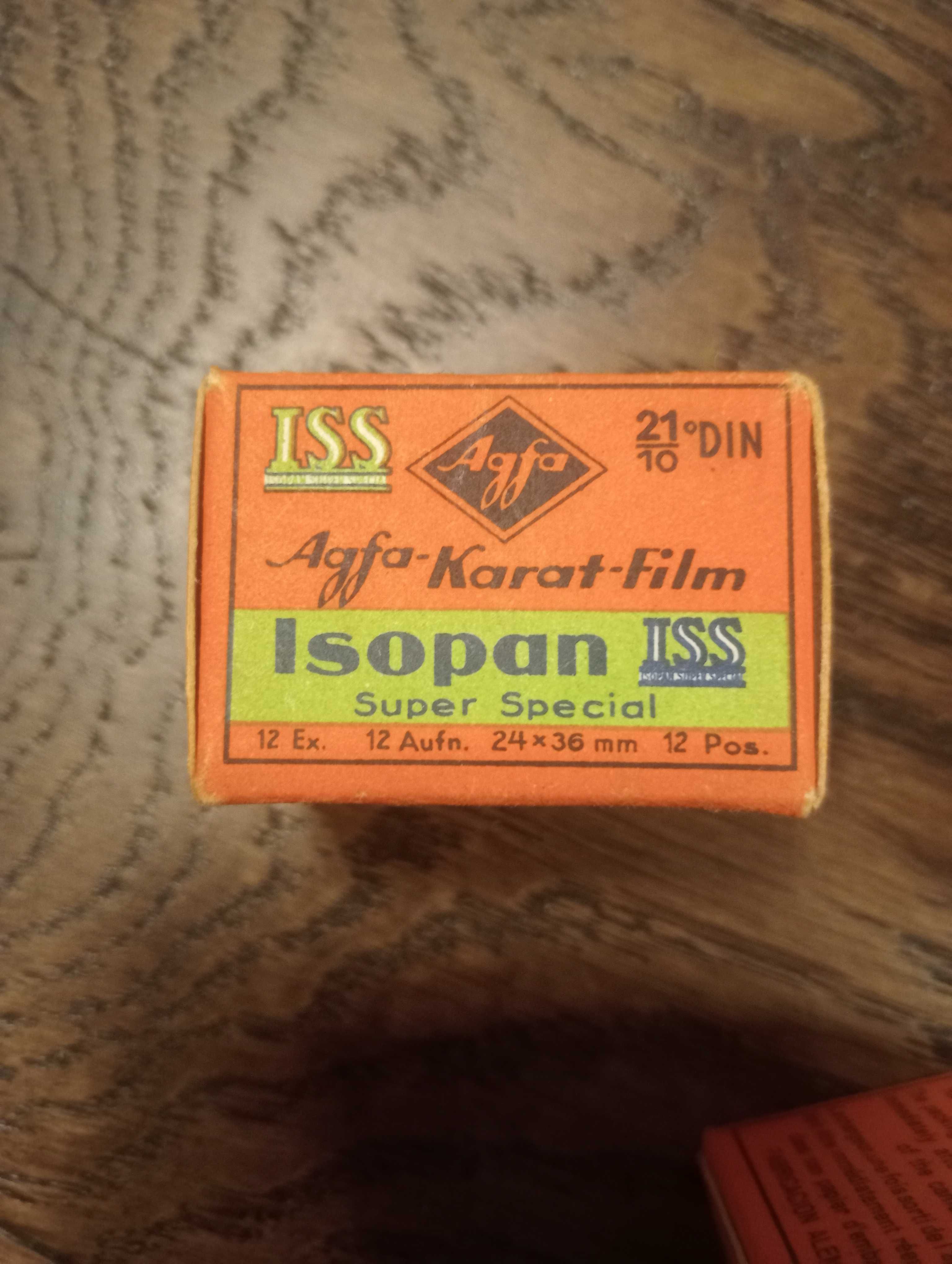 Klisza film Agfa isopan 1944