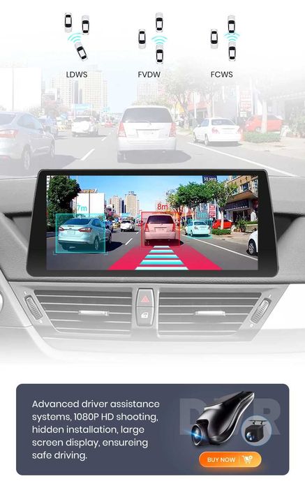 Rádio 4G p/ BMW X1: CarPlay, Android Auto GPS BT (4/64GB) NOVO