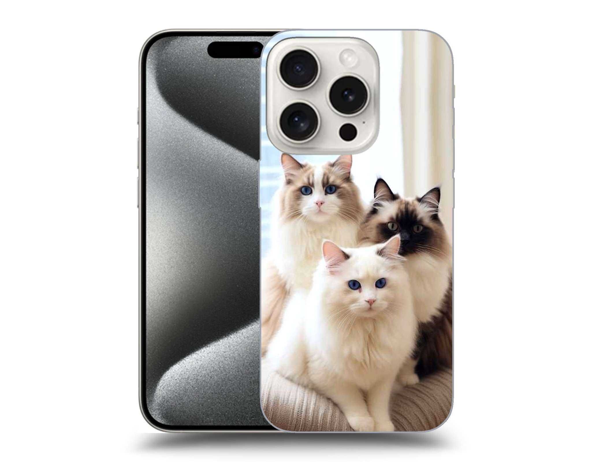 Etui nakładka na telefon KOT RAGDOLL iPhone Samsung Realme VIVO OPPO
