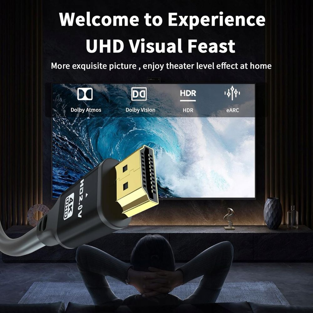 25m kabel HDMI (HDMI 2.0, 18 Gbit/s 4K60Hz)