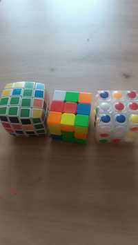 3 kostki Rubika, 3x3, 3x3 i 4x4