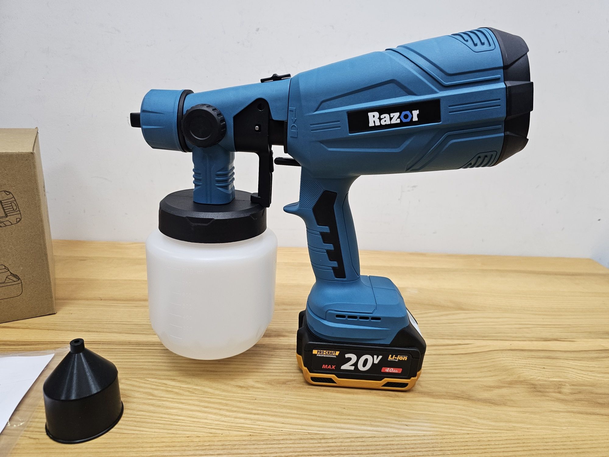 Краскопульт Аккумуляторный Пульвизатор Razor GS2 100din Форсунки 3шт