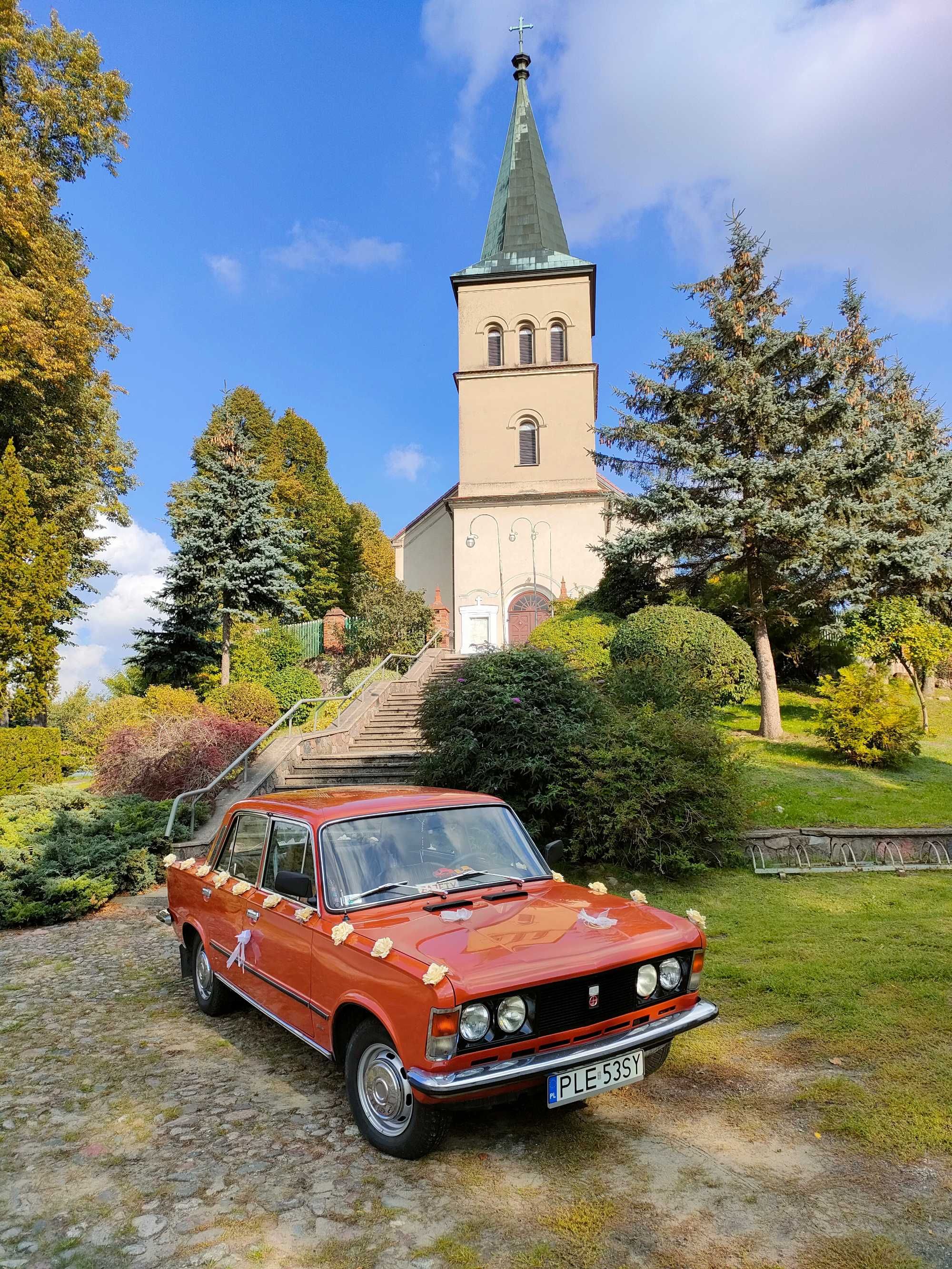 Fiat 125p TAXI, samochód, auto do ślubu