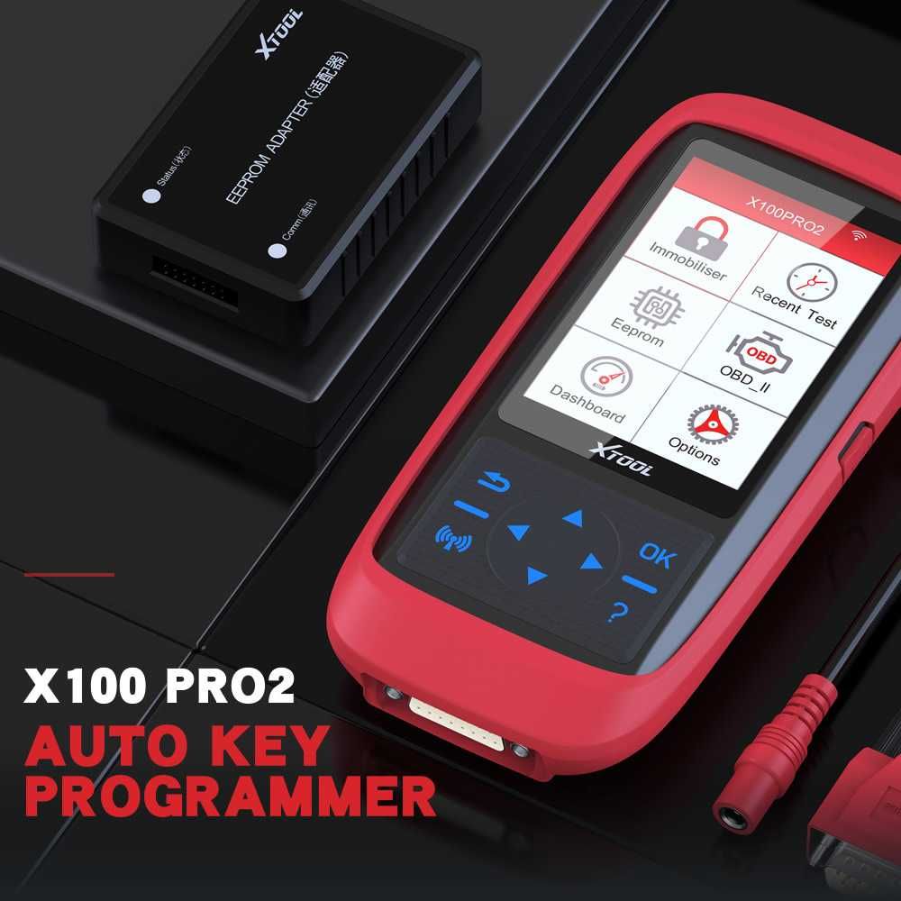 Máq. Programação de Chaves Auto + Leitor de EEPROM - XTOOL X100 PRO2