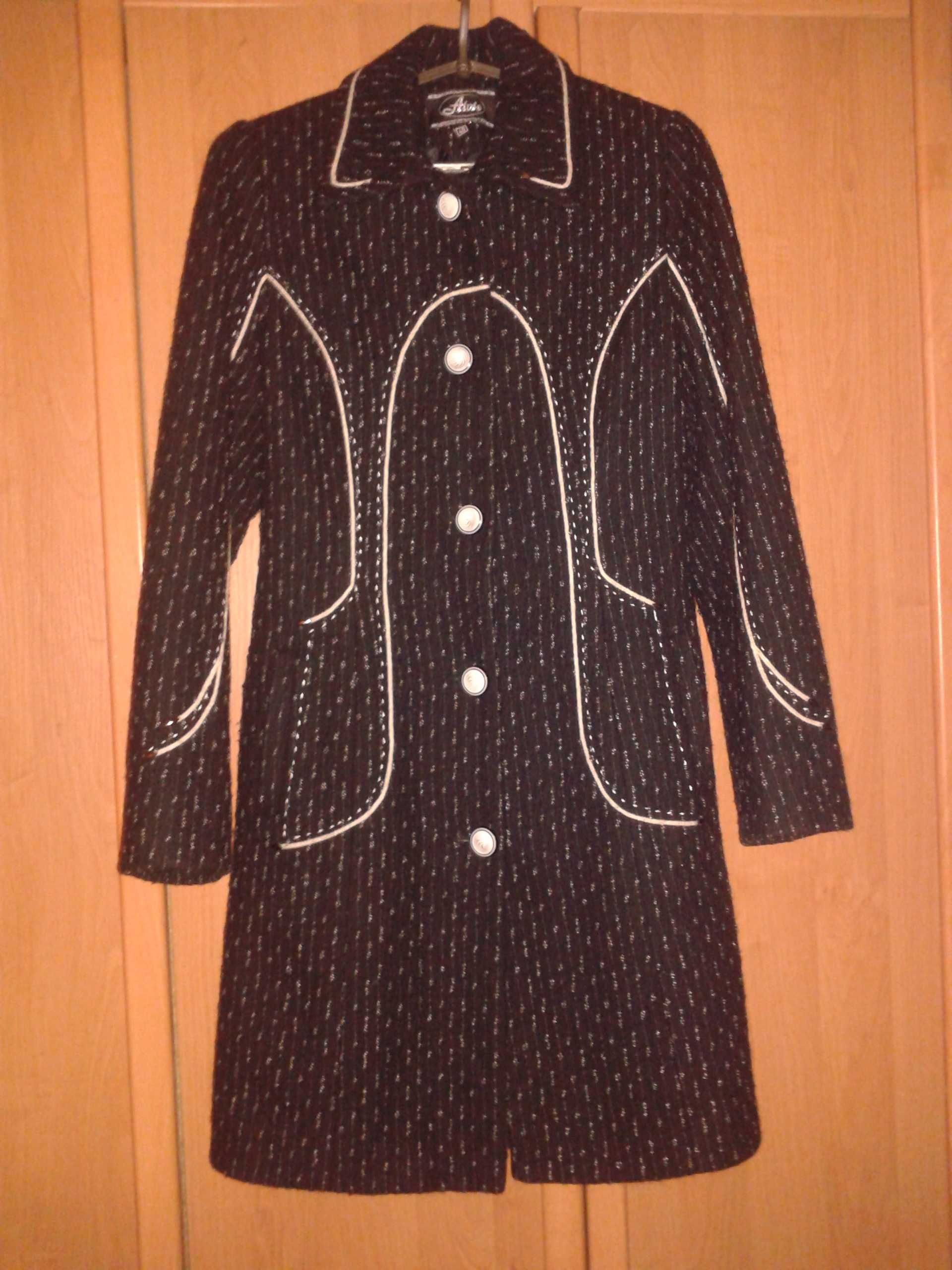 Пальто женское демисезонное чёрное 46 - 48 размер