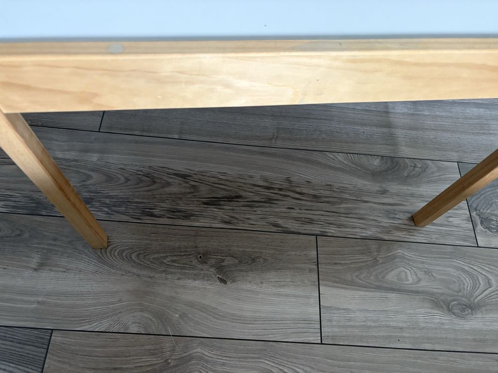 Stolik + 2 krzeselka drewniane LÄTT ikea