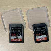 2szt Karta SD SanDisk Extreme PRO 64 GB V30