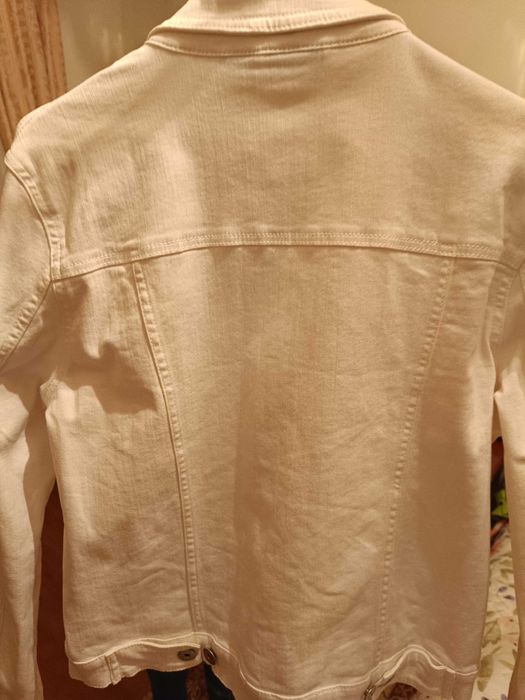 Casaco de ganga branco