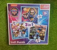 Trefl puzzle 3w1 Psi Patrol Moc Might Pups Kosmopieski 34869