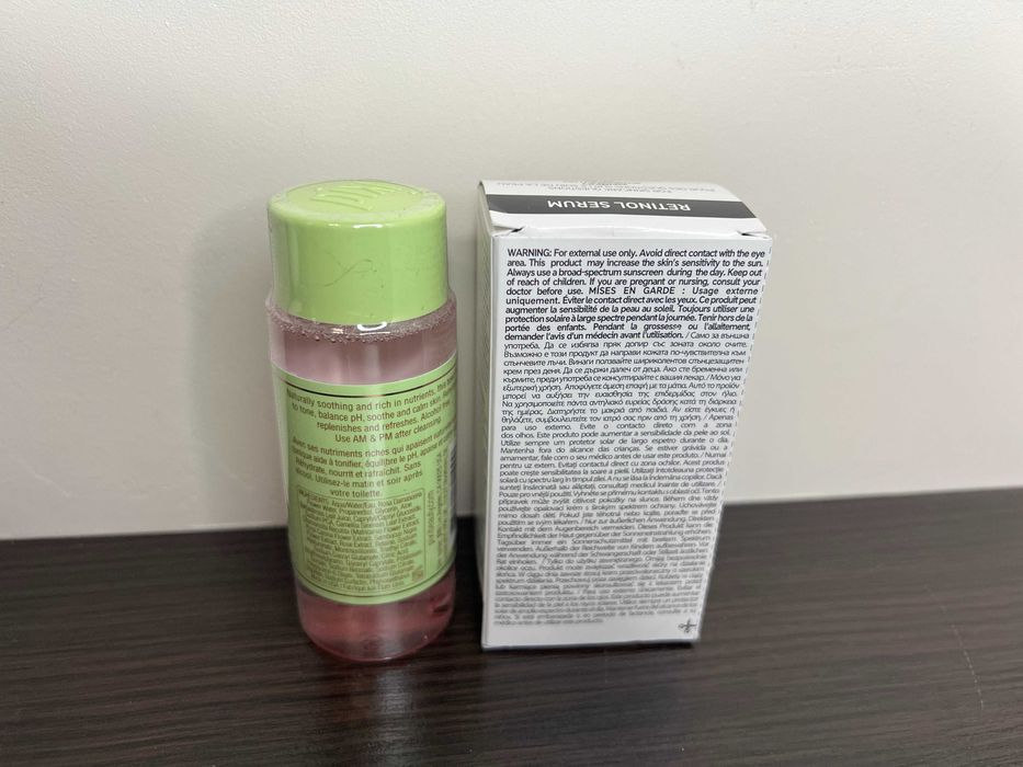 PIXI Collagen Tonik 100ml + INKEY LIST Serum z retinolem 30ml travel