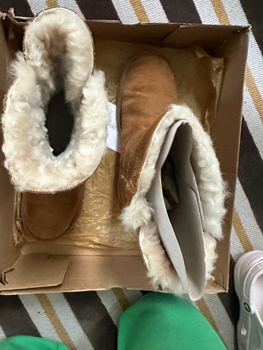 Жіночі замшеві чоботи угги KOOLABURRA by UGG з хутром оригінал