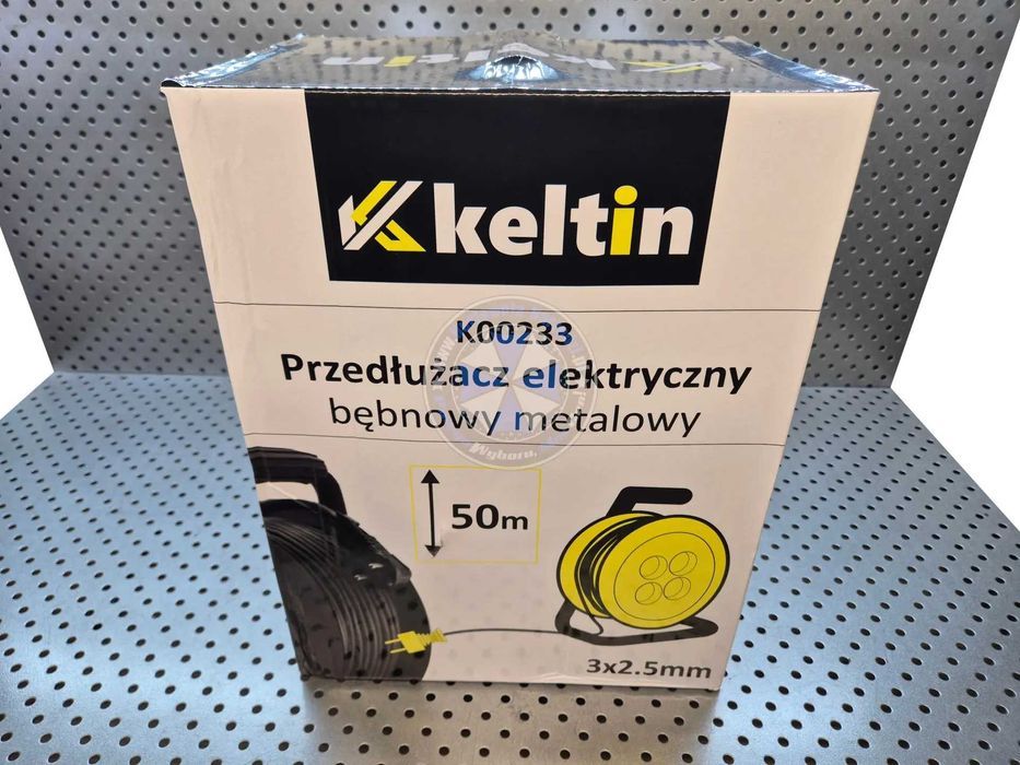 Przedłużacz elektryczny  na bębnie stalowym 50m  3x2,5mm²  przedłużacz