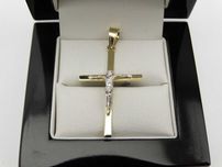 Piękna Złota Zawieszka Krzyżyk 1,98g P585