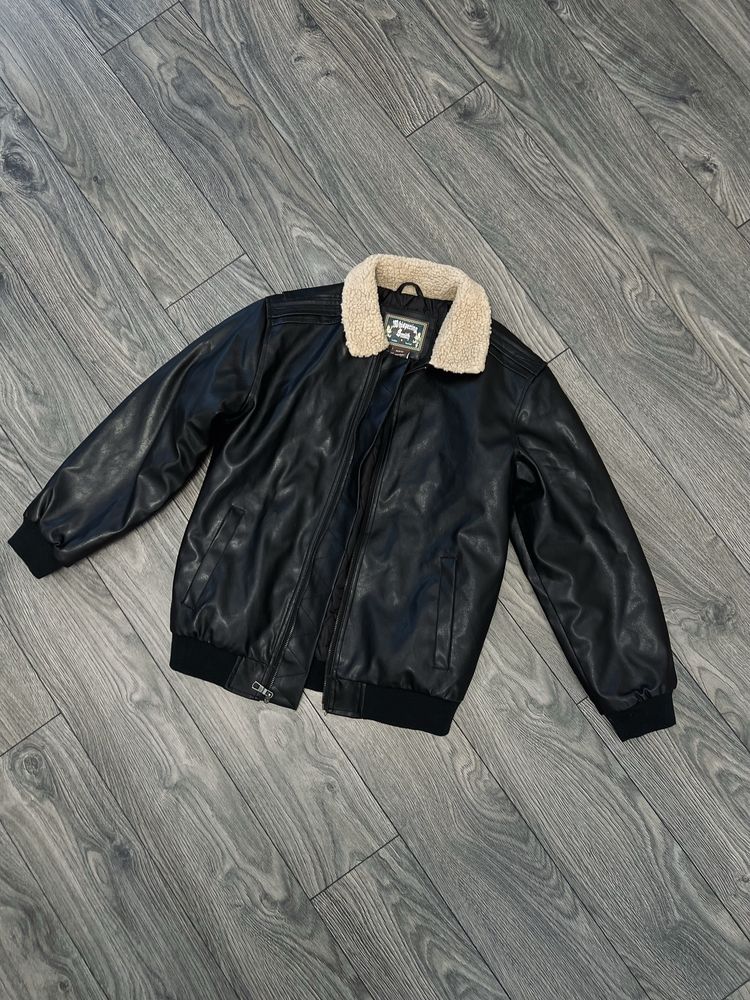Дубленка черная (xs-s)