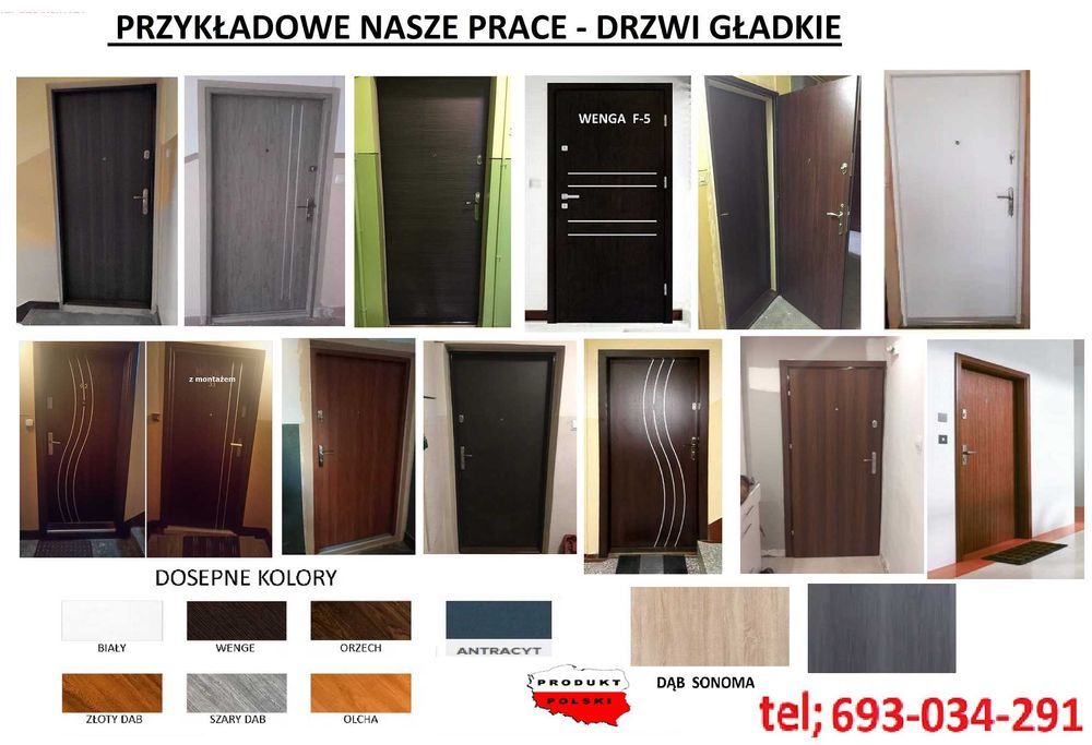 Drzwi zewnętrzne akustyczne ,wejściowe drewniane i metalowe