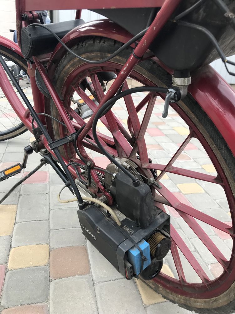 Веломопед Велосипед с мотором Sachs Hercules