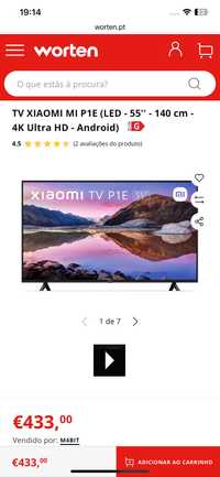 TV Xiaomi 55 semi nova