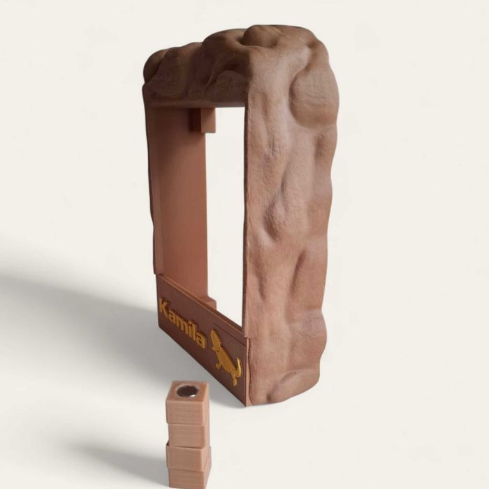 Karmnik magnetyczny do terrarium, karmnik dla gadów, agama, kameleon