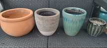 Zestaw donic ogrodowych ceramicznych