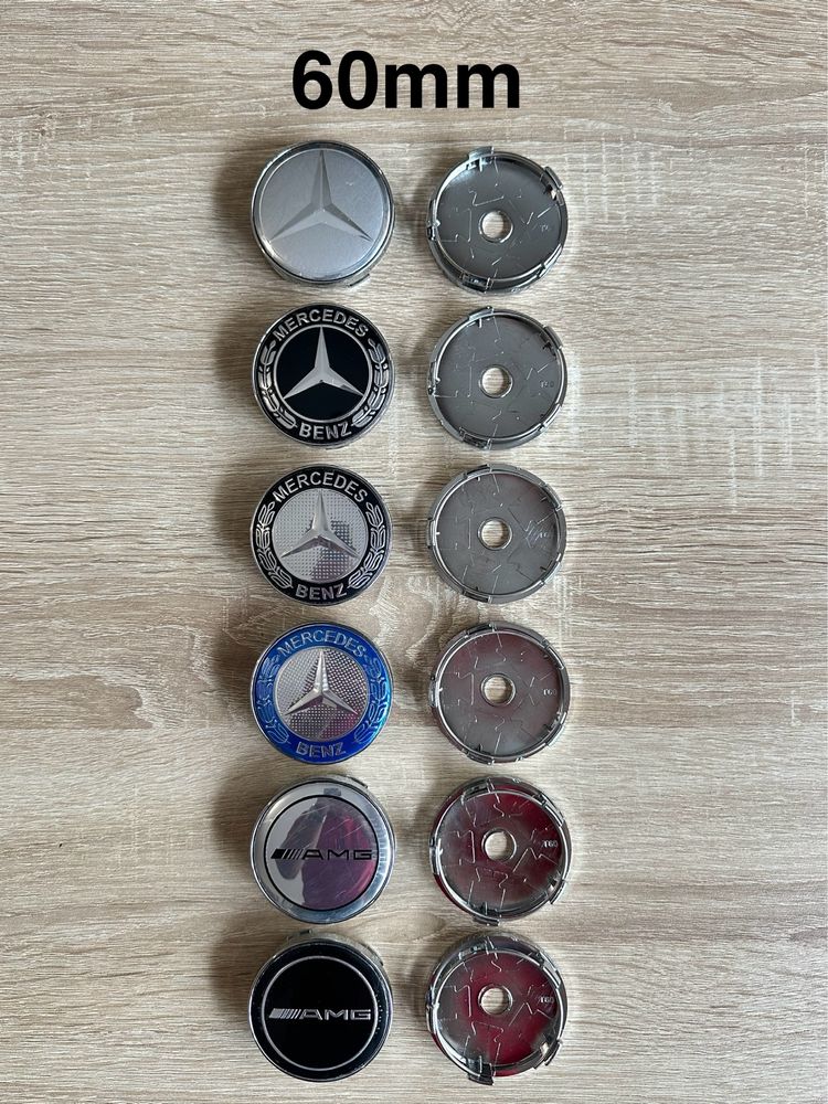 Conjunto 4 Centros Jantes Mercedes Benz 56mm 60mm 65mm 68mm 75mm
