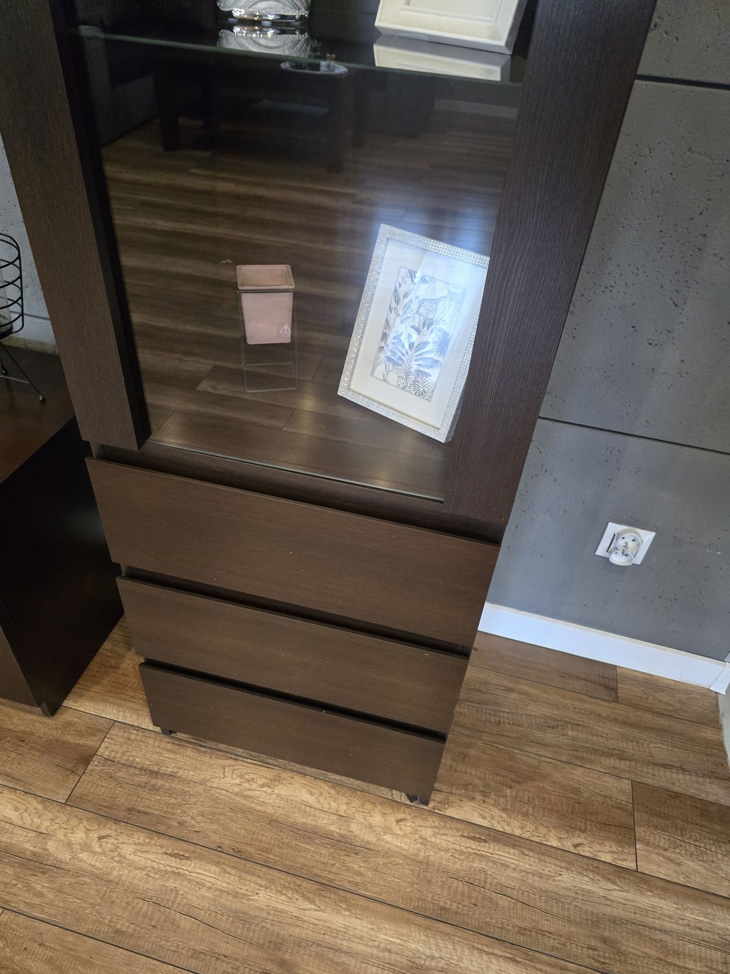 Zestaw mebli do salonu  BRW wenge  z kanapą