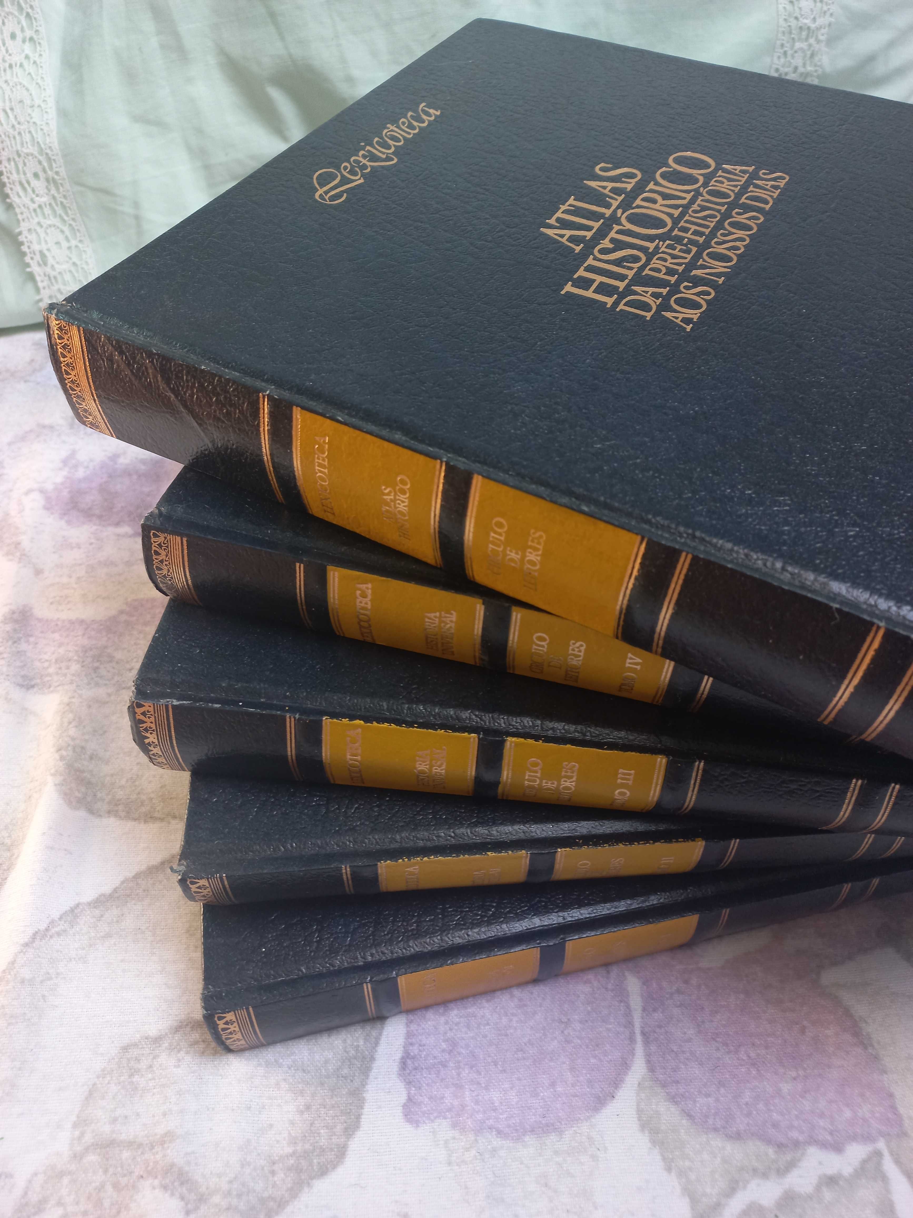 Coleção História Universal Lexicoteca Círculo de leitores 5 volumes