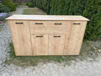 Pojemna Komoda kolor naturalne drewno. Szer 160 Wys 90 głęb 45cm (S)