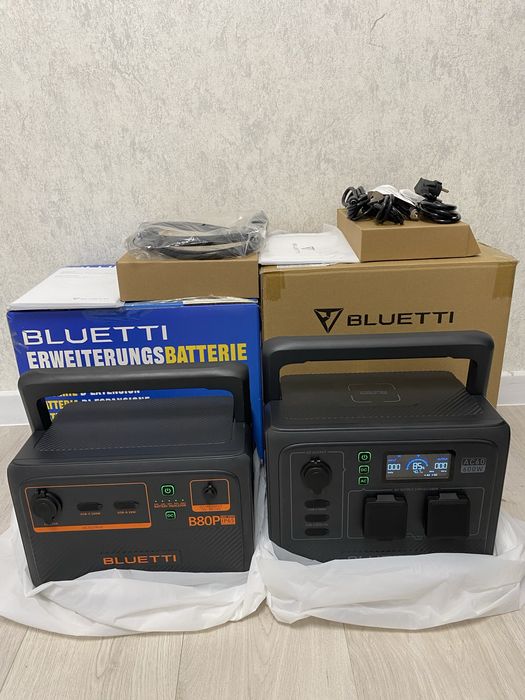 Bluetti AC60 (403 вт.ч + додаткова батарея Bluetti B80P (806вт.ч)=1209