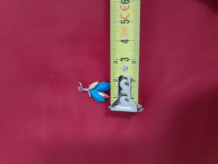 Кулон золото та срібло з бірюзою