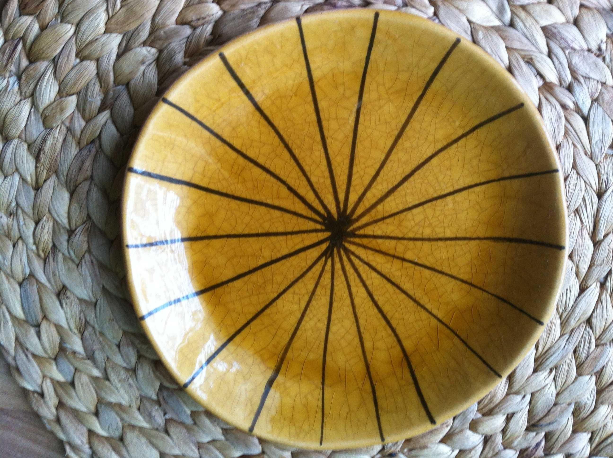 Тарелка Флора 18,5см глина глазурь (покутская керамика (Украина)
