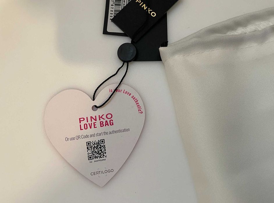 torebka pinko love mini puff złota