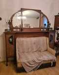 NOWA CENA   Duże lustro szafki secesja art deco biedermeier + gratis