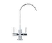 Kranik podwójny do wody filtrowanej Global Water chrom GW-W2-12-CH