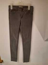 Spodnie szare jeansy Pull & Bear XS 34