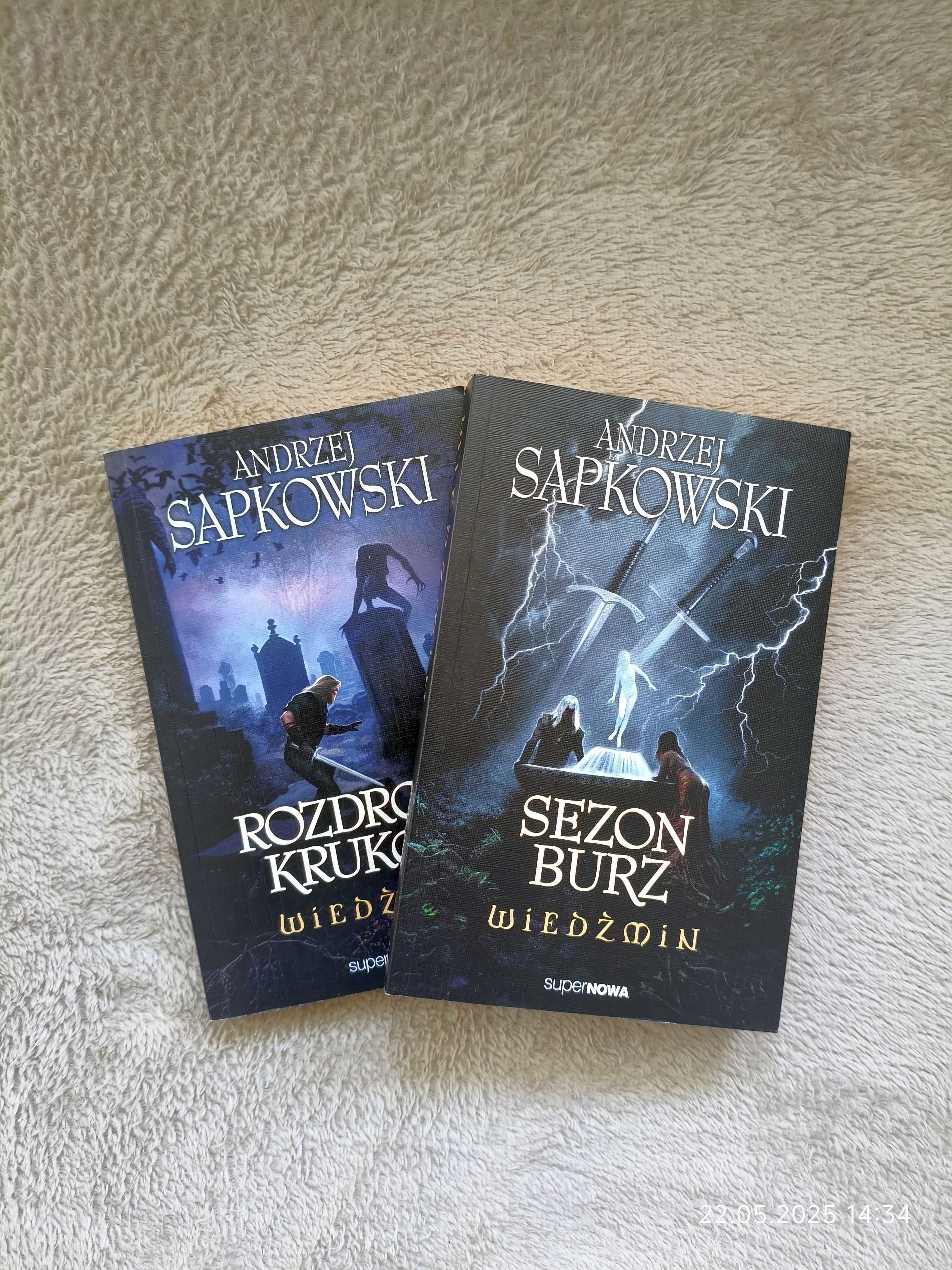 Rozdroże kruków i Sezon burz. Wiedźmin T8-9. Andrzej Sapkowski