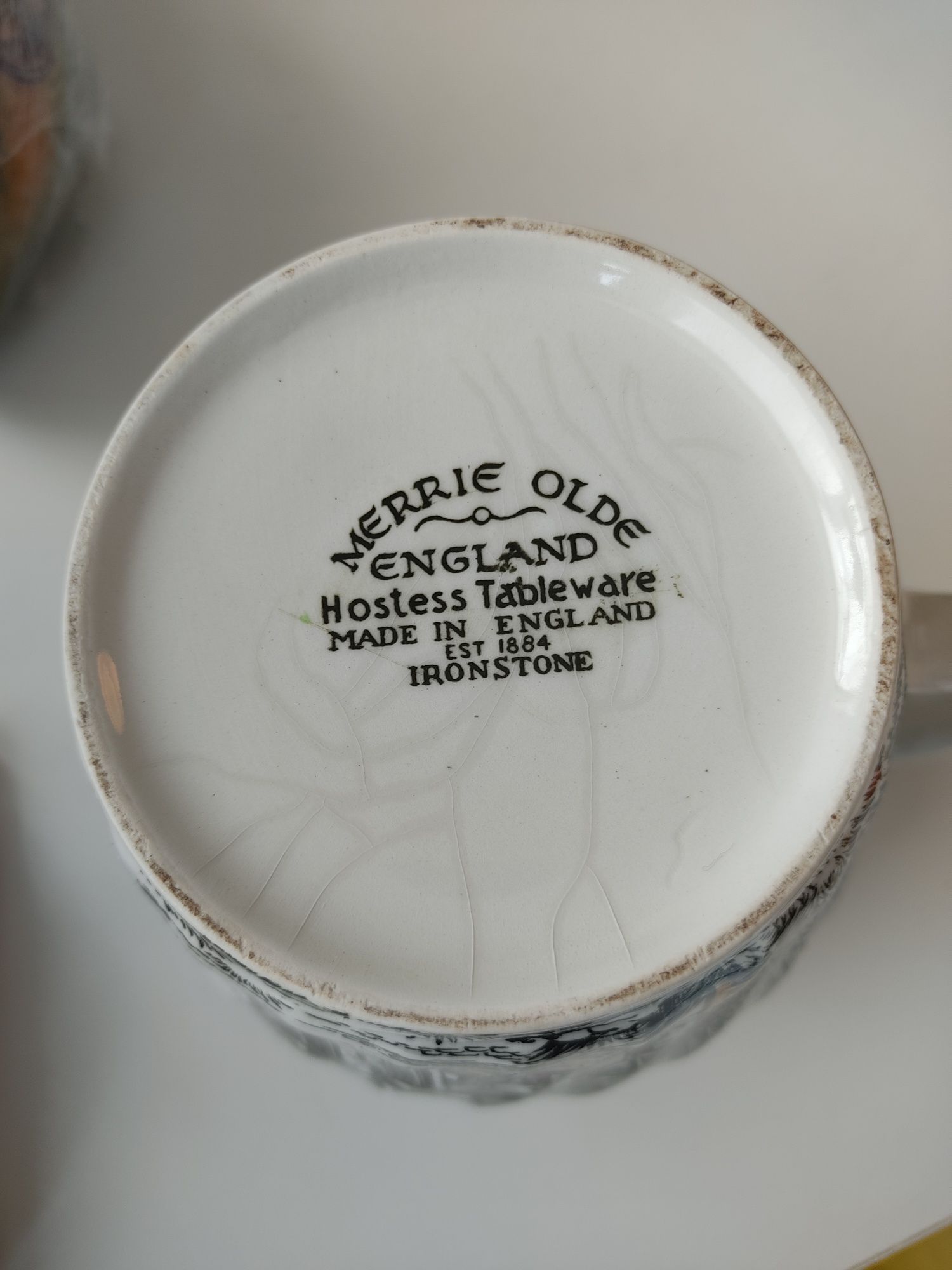 Jarra para leite/creme (leiteira) Merrie Olde England, Ironstone. 1960