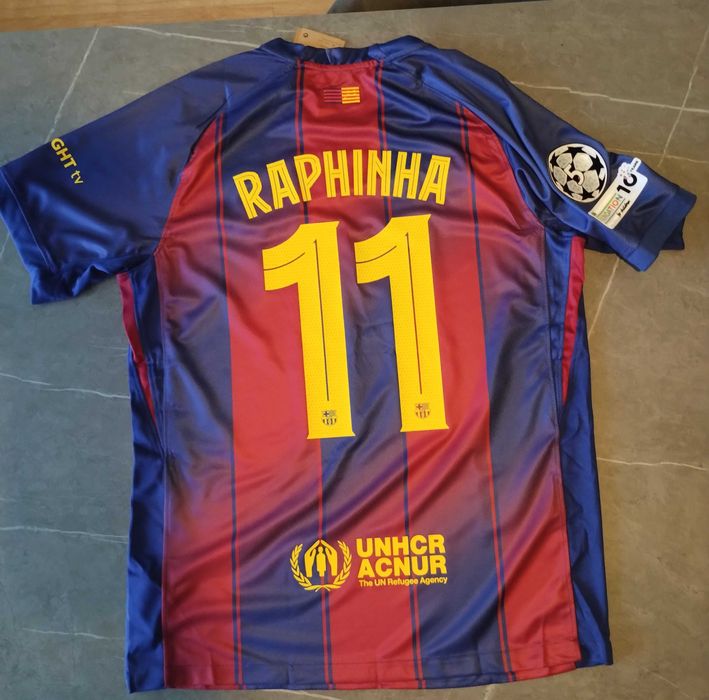 nowa koszulka domowa FC Barcelona 25/26 r. M Raphinha