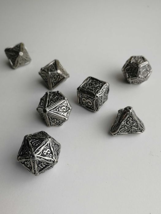 Dados em metal Dungeons & Dragons/Call of Cthulhu D20