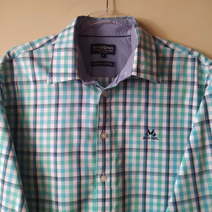 Koszula Krata Bawełna Jean Paul Vetement De Qualite France