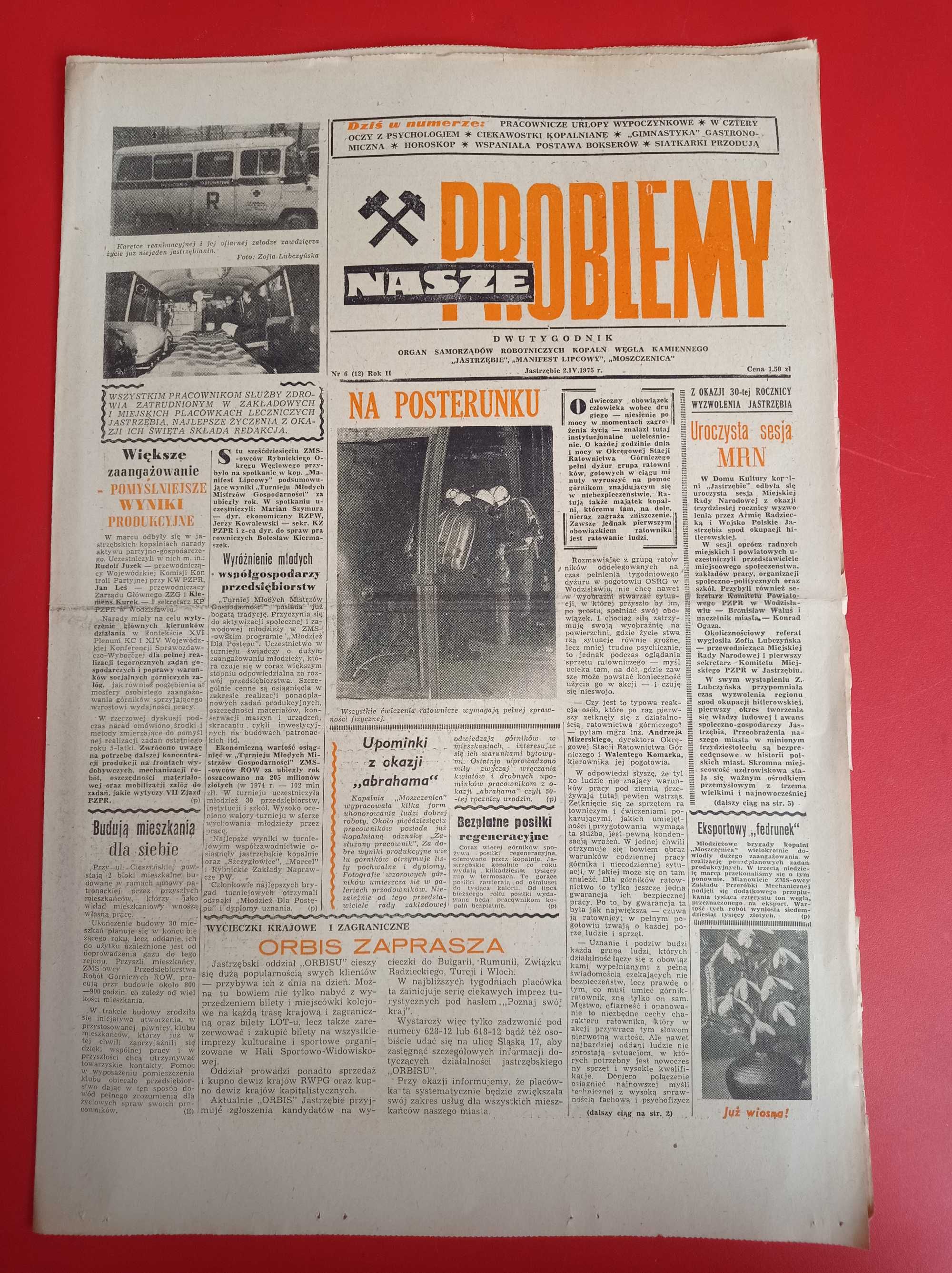 Nasze problemy, Jastrzębie, nr 6, 2 kwietnia 1975