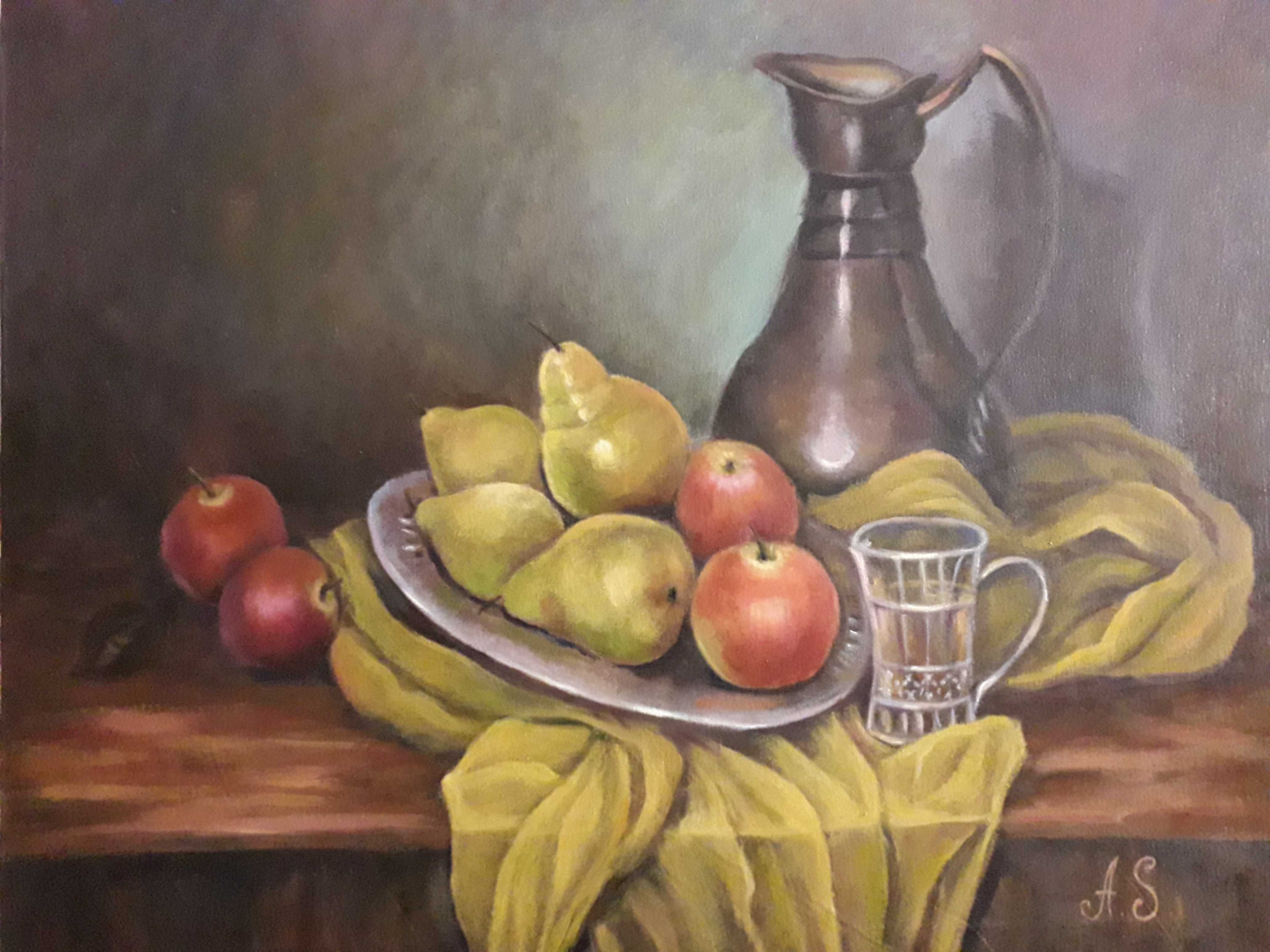 Картина маслом "Натюрморт з фруктами"