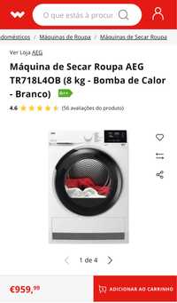 Maquina de secar roupa AEG