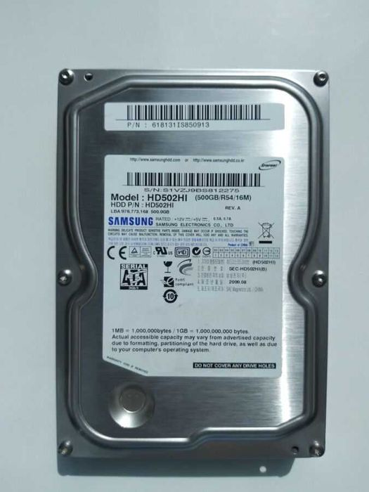 Винчестер samsung 500 GB