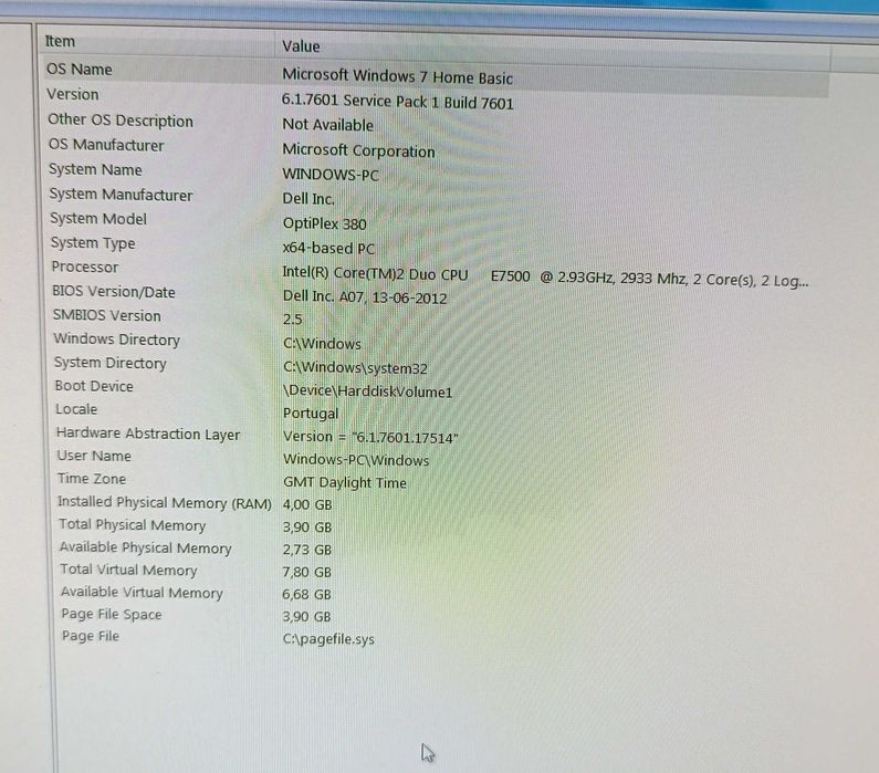 Dell Optiplex 380 C/ Windows 10