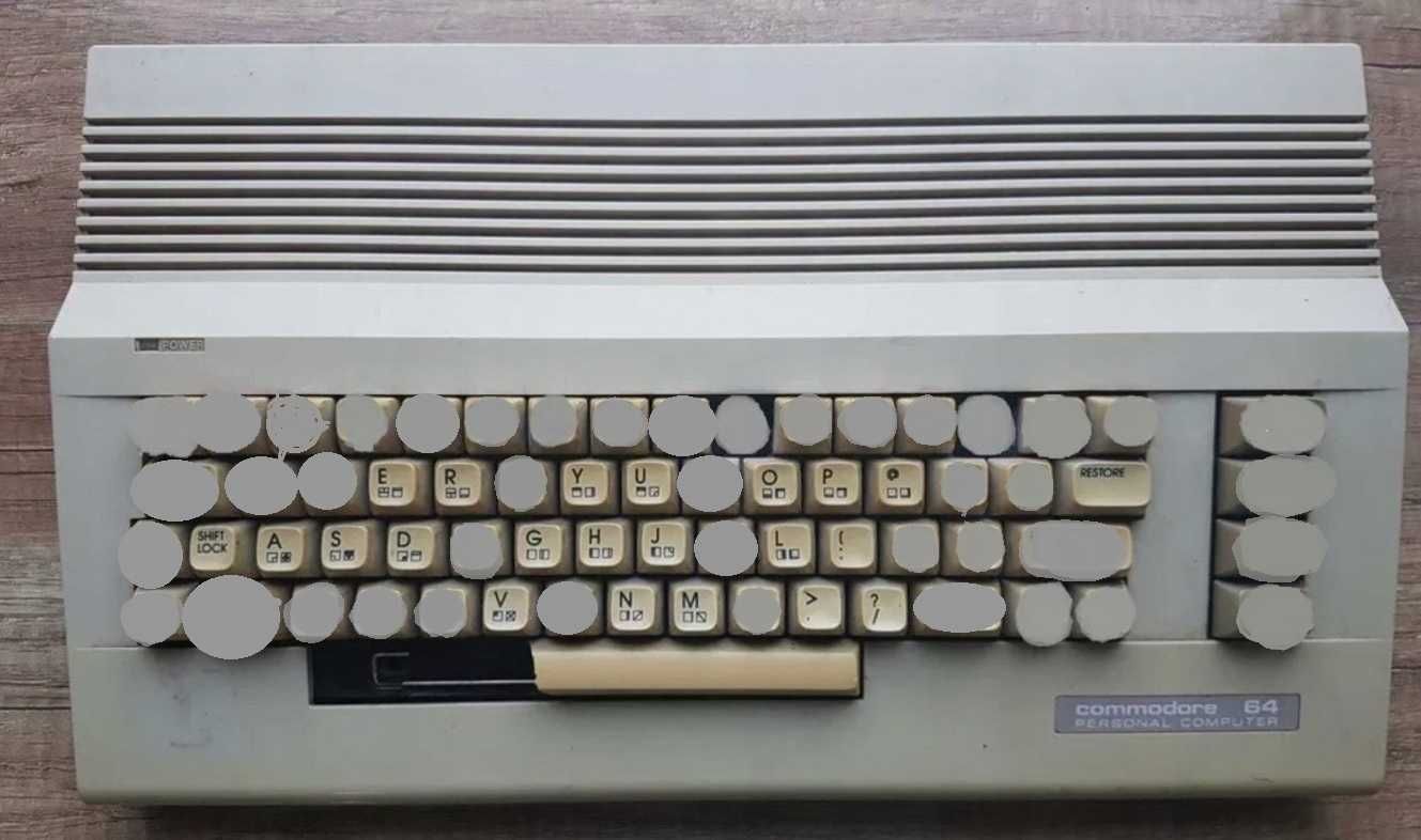 Przycisk klawisz + sprężynka klawiatura Commodore 64