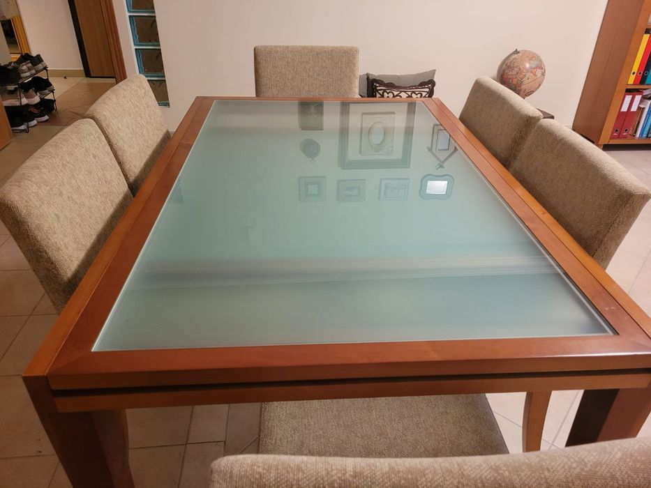 Mesa jantar + 6 cadeiras