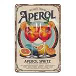 Wystrój Pokoju 1 Szt. Aperol Vintage Metalowa Tablica Z Metalu,