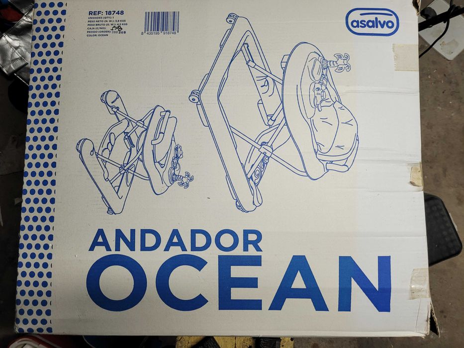 Andador Ocean para Bebe aprender andar